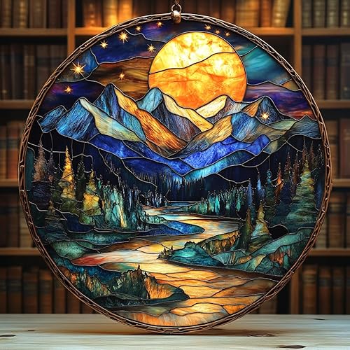 Miniatura 27 de Atrapasoles de cámara vintage retro de acrílico con efecto de vidrio manchado para ventana, colgante de coche, adorno navideño para interior y Como