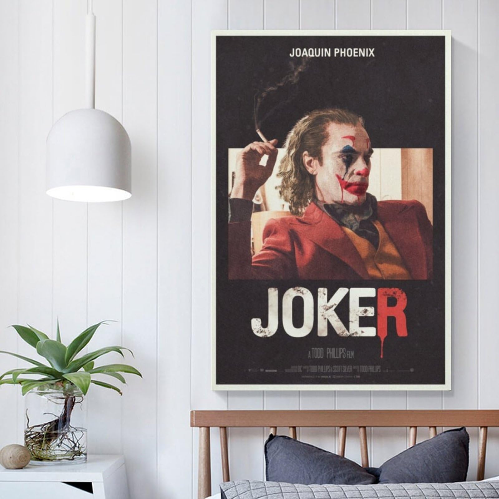 【額縁付き】 映画 Joker（ジョーカー） A2 ポスター オシャレ部屋 Amazon.co.jp: 映画 JOKER ジョーカー ポスター プリント キャンバス