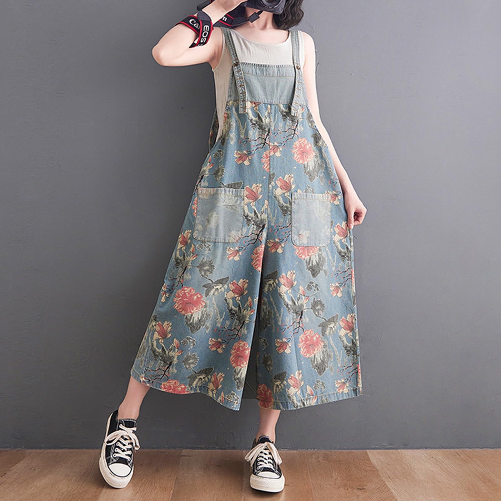 Peto Mujer Vaquero Overol Deportivo Mono Fiesta Elegante para Tezano Largos Macacao Trabajo Ancho Formal Baggy Anchos Hippie