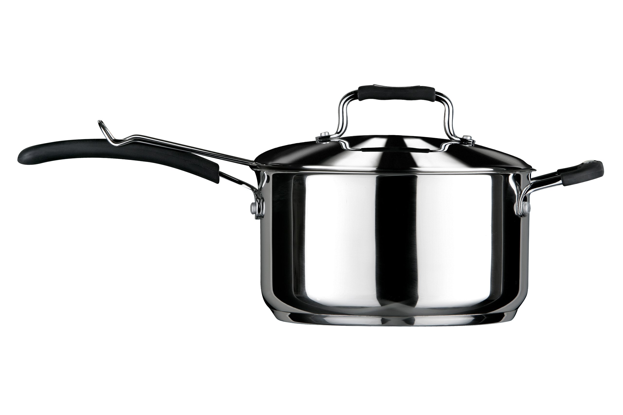 Premier Silver Housewares Chip Pan Deep Fat Fryer Chip Fryer Deep Frying Pan Fryer Basket, Small Fryer Stainless Steel Chip Pan Fryer H23xw23xd12,