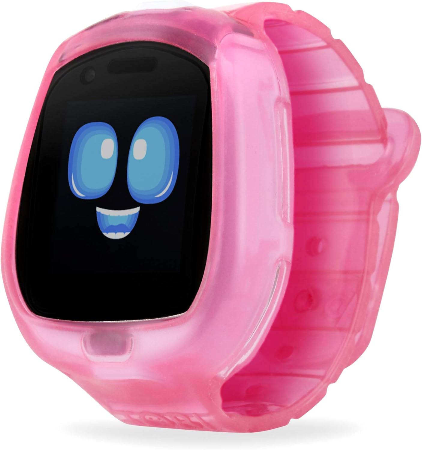 Little Tikes Tobi Robot Smartwatch - Pink with Movable Arms and Legs, Fun Expressions, Sound Effects, Play Games, Track Fitness and Steps, Built-in Cameras for Photo and Video 512 MB | Kids Age 4+
