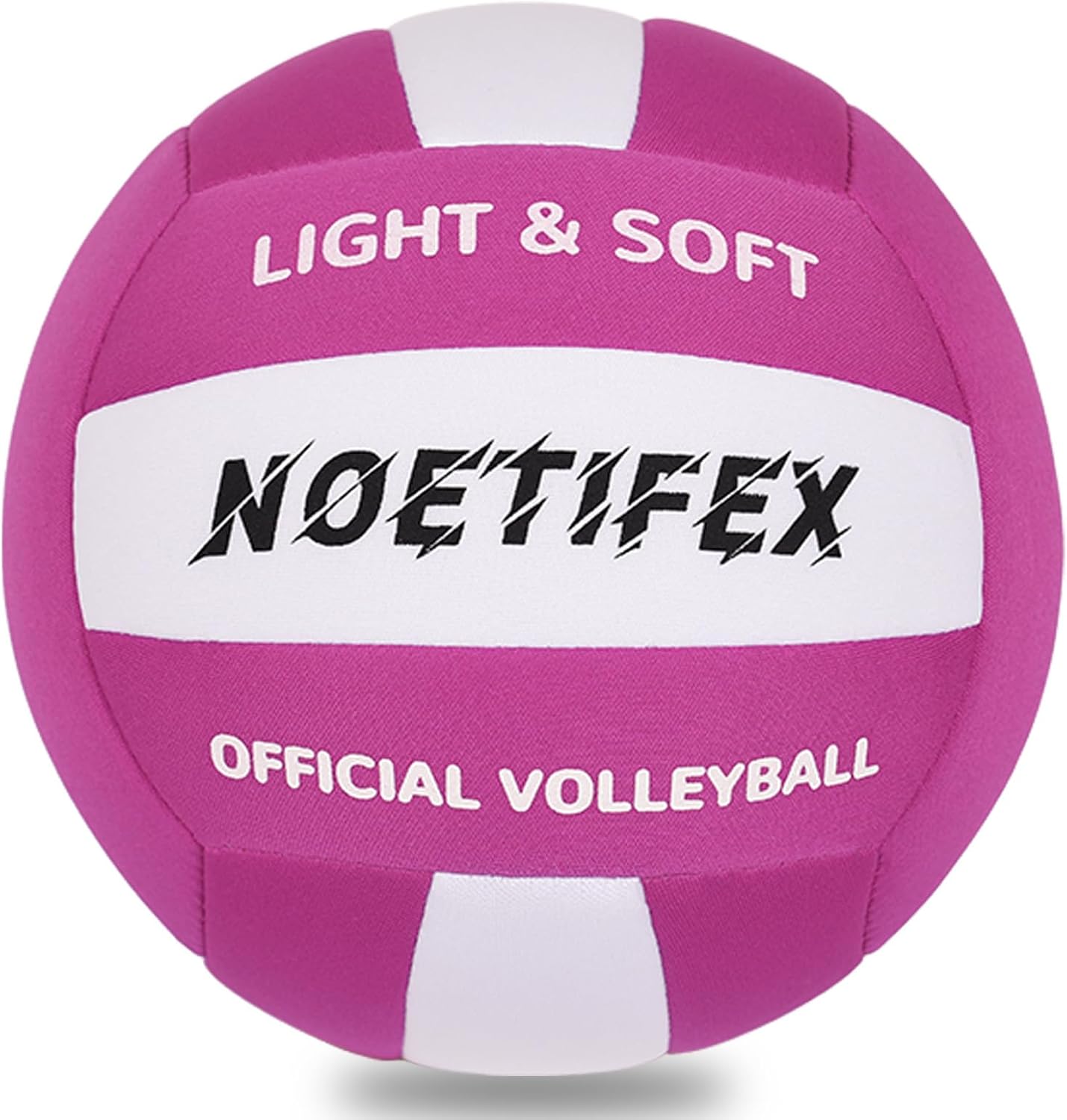 Soft Volleyball-Super Soft Fabric Light Volleyball for Indoor Practice Safe and Quiet Kids Youth Beginners House Yard Training Practice Games(Deflated)