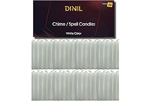 Spell & Chime Candles (40 White Candles) for Rituals Altar Spells