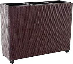 PAPILLON 8096030 Jardinera Ratan 3 plantas 112x39x87 cm. Color Marron
