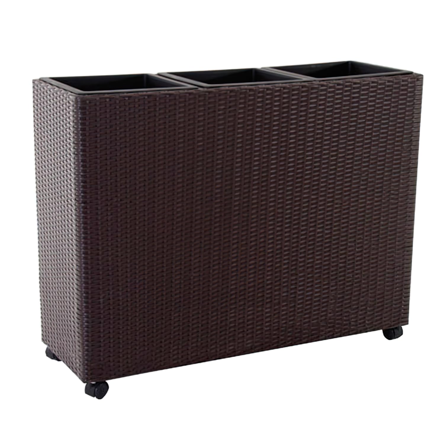 Papillon 8096030 Ratan Blumenkasten 3 Etagen 112 x 39 x 87 cm Farbe Marron  : Amazon.de: Baumarkt