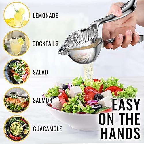 Miniatura 2 de Exprimidor de limón, Exprimidor de limón, Exprimidor de cítricos de mano, Metal Lemon Hand Press, Herramienta de barra exprimidora de lima