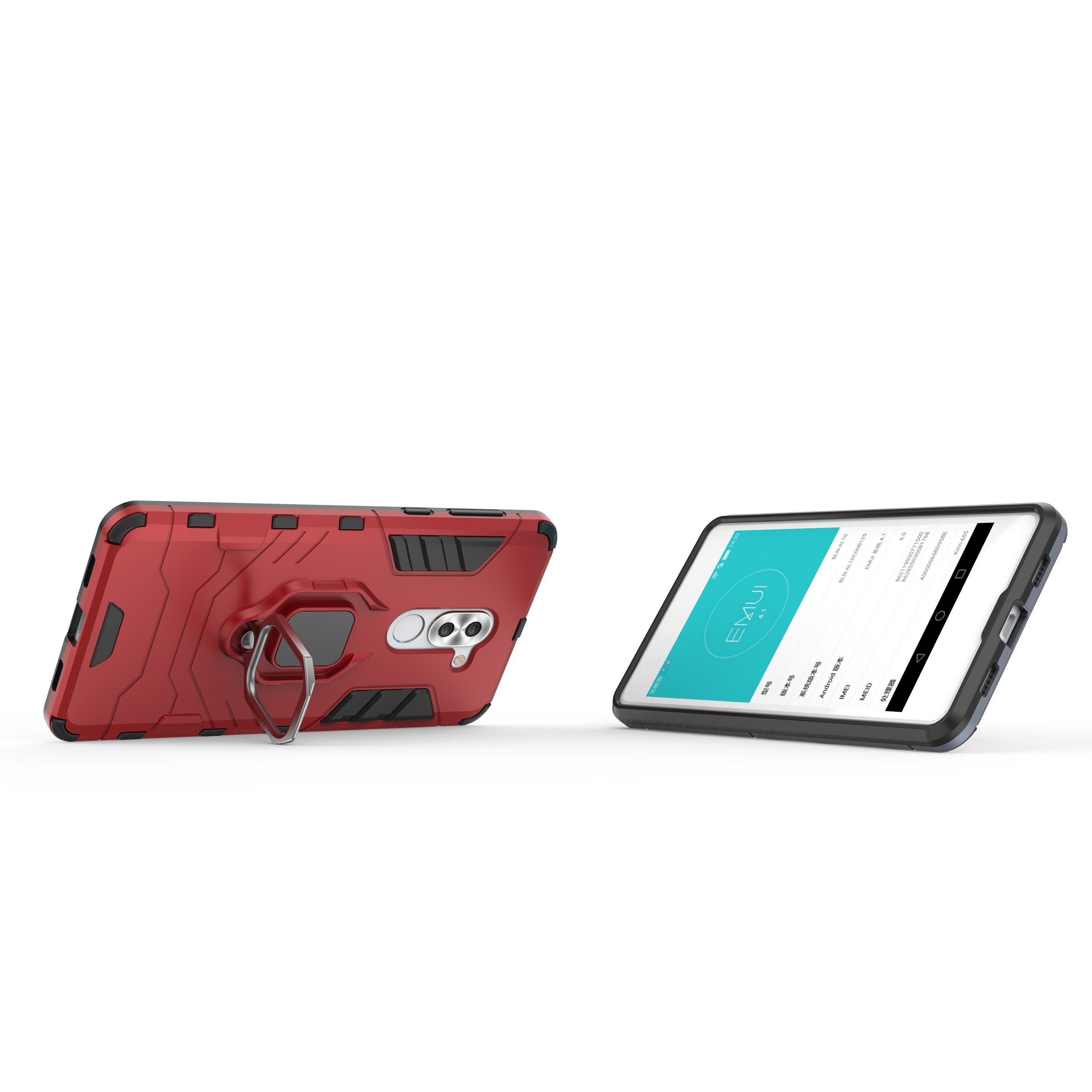 📱 Funda Con Soporte Y Tarjetero Para Huawei Honor 6X, BLN-L21/L22/L24, GR5 2017, Mate 9 Lite, Color Púrpura, Carcasa Protectora De Alta Calidad