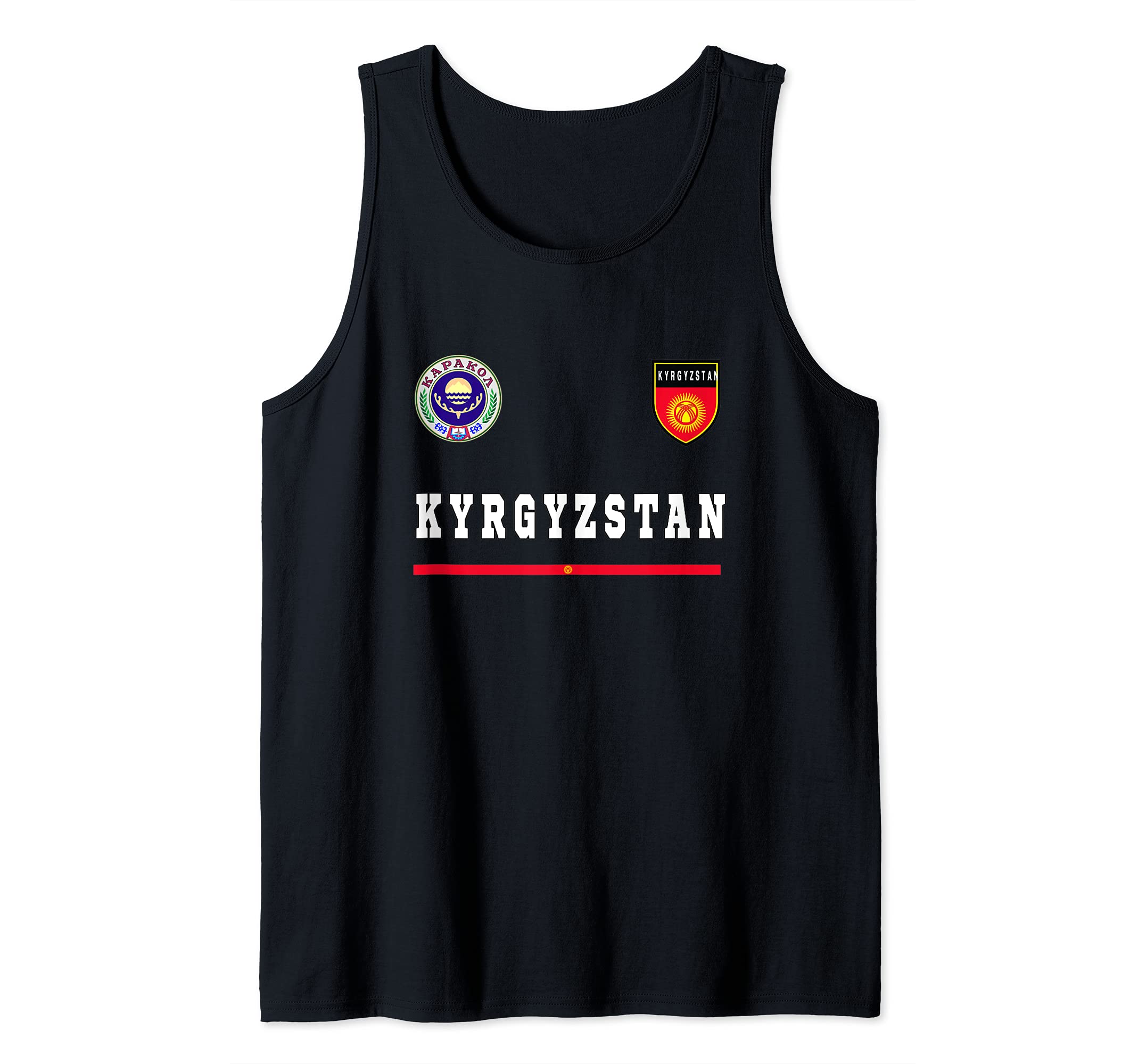 Kyrgyzstan Sport/Soccer Jersey Tee Flag Football Kyrgyz Tank Top