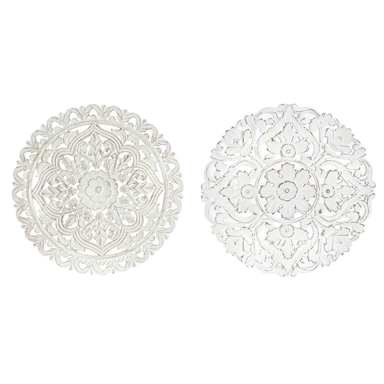 Mandala mural 40x40 en MDF relief de 2cm style bohem chic unique