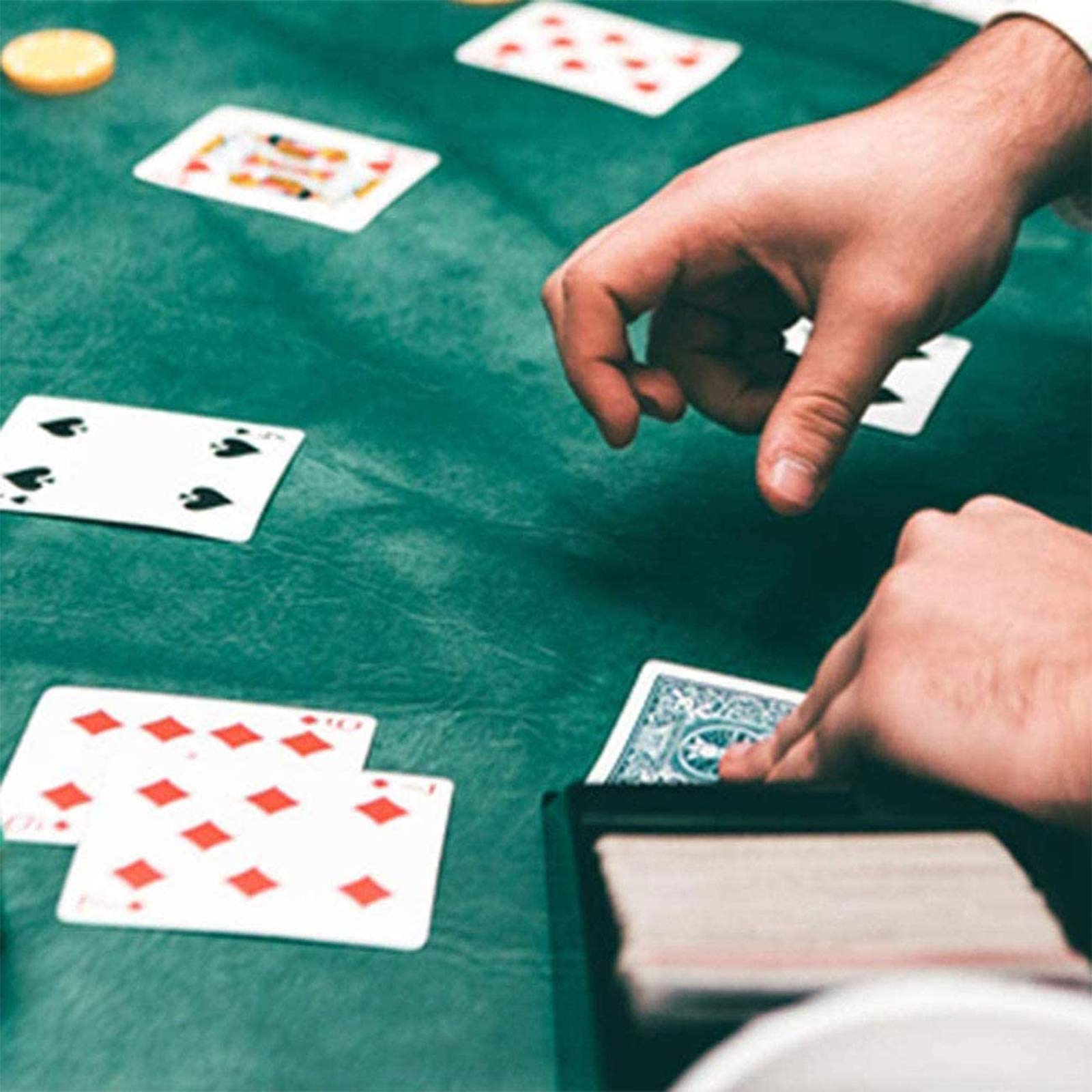 mata do gry w karty, do pokera Texas Holdem i Blackjacka – mata klasy profesjonalnej(70*35in)