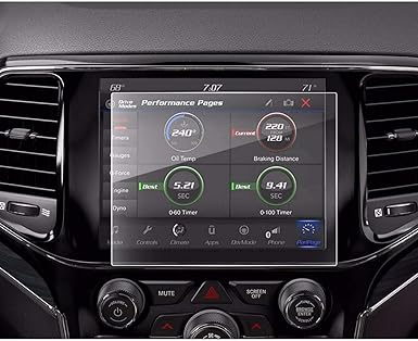 lfotpp car navigation screen protector for 2019 2020 2021 2022 2023 jeep grand cherokee 8 4 inchtempered glass car infotainment display center touch