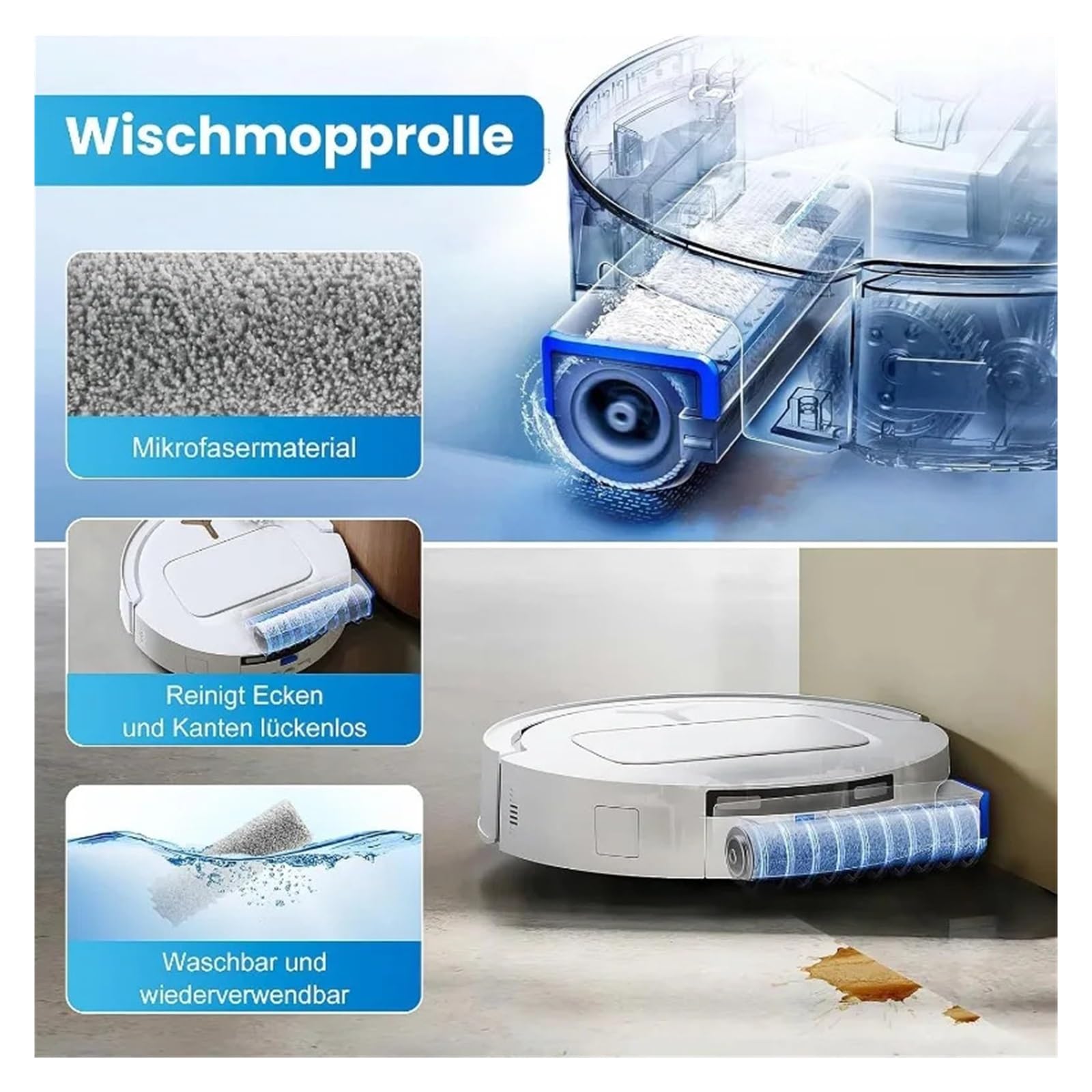 Kompatybilny Z Ecovacs T80 Omni / T80 Pro Omni/Kompatybilny Z Akcesoriami Do Odkurzaczy Yeedi M14 Plus(WHITE)