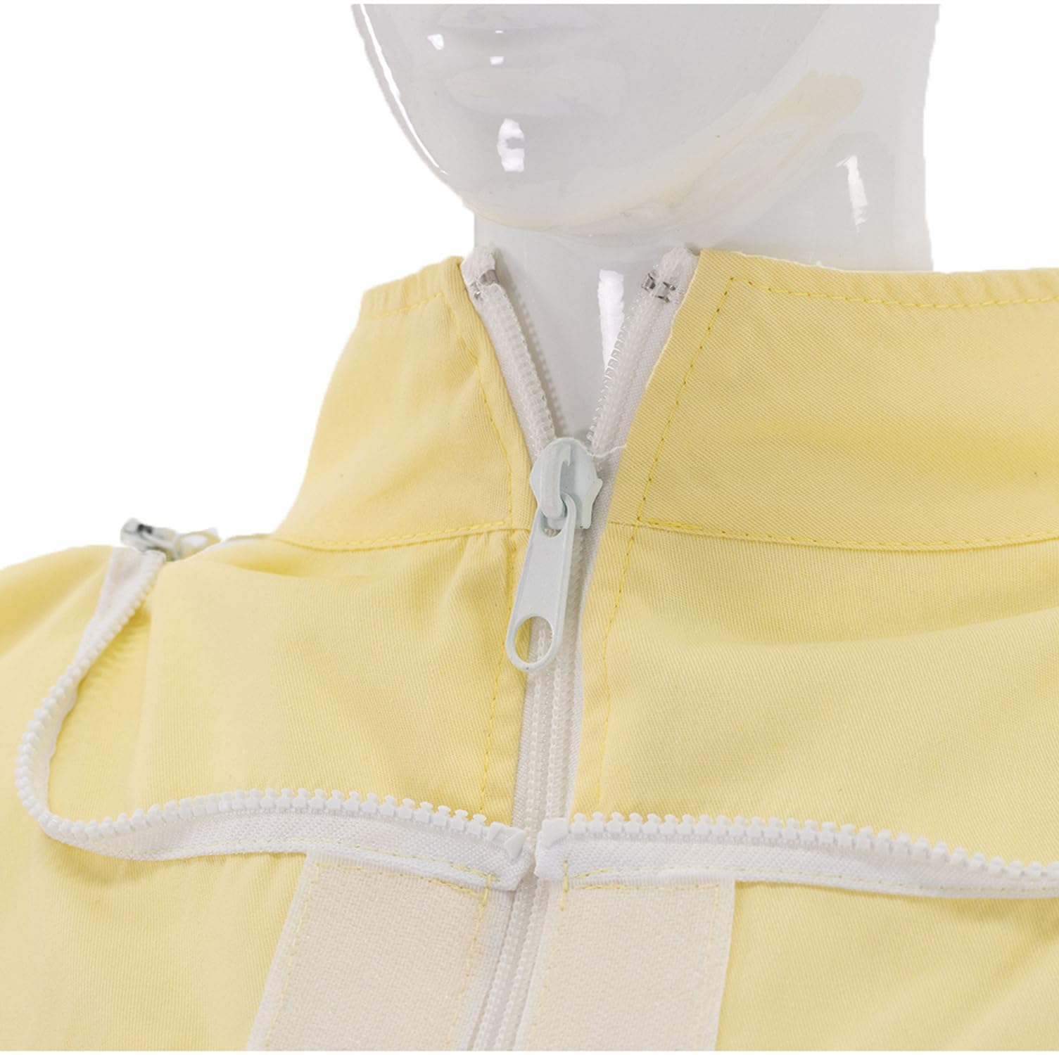 LYSON Imkerjacke mit Hut, Imkerjacke mit Reißverschluss, Schutzjacke, Imkerjacke mit Rundschleier, Imkerbluse, Imkereibedarf, Schutz vor Mücken Imkerbekleidung sportlicher Style – Modell 2 Größe M