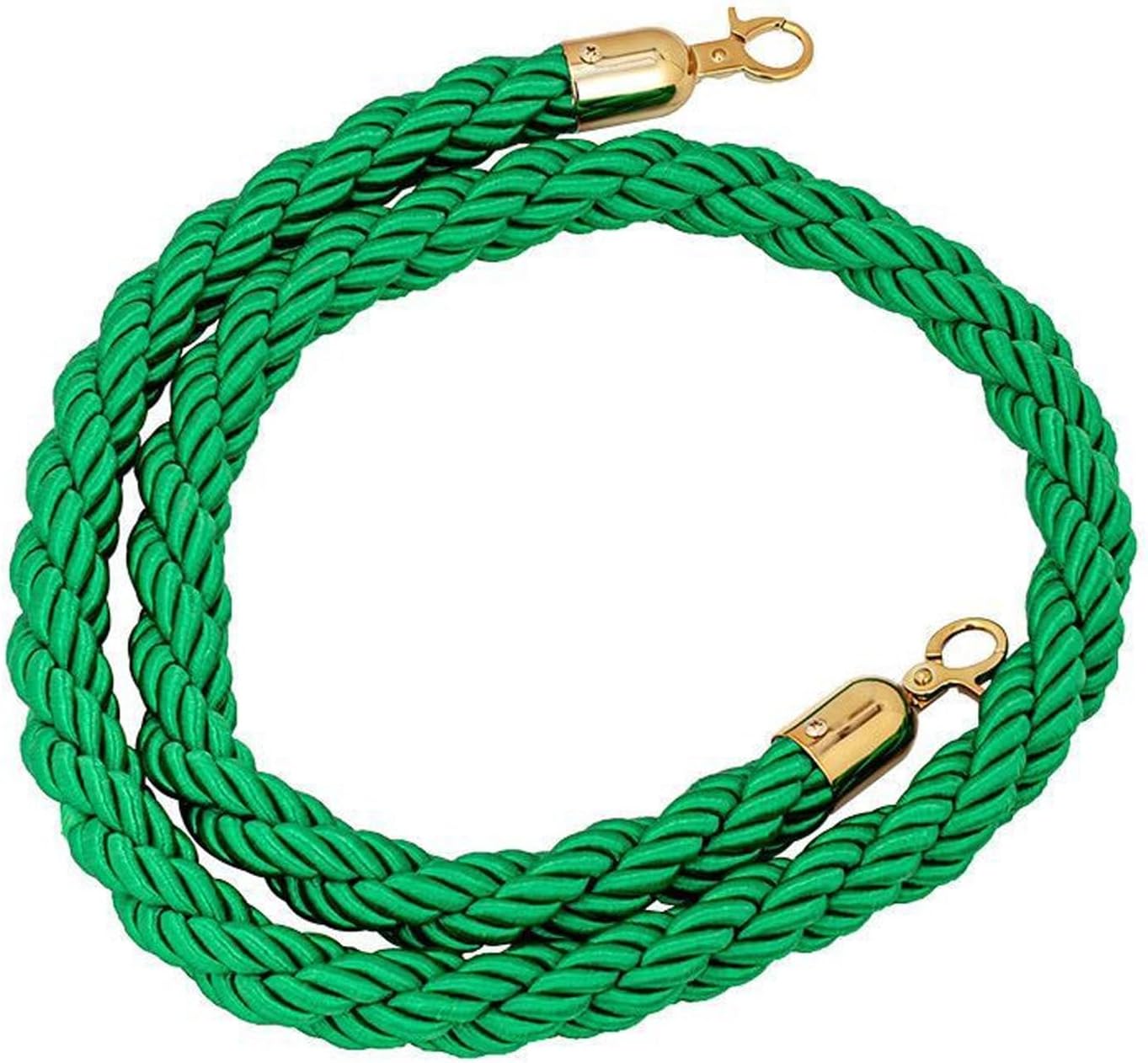 1/1.5/2/2.5/3meter Queue Barrier Ropes with Hook, Crowd Control Rope, Braided Hemp Rope for Queue Divider (Brown 1meter)