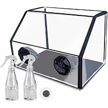 Mushroom Grow Tent, Clear View & Spore Guard Still Air Box Mycology Kit Includes Thermometer & Misters for Indoor Mushroom Growing, 241616in, Grow Box, Tent
