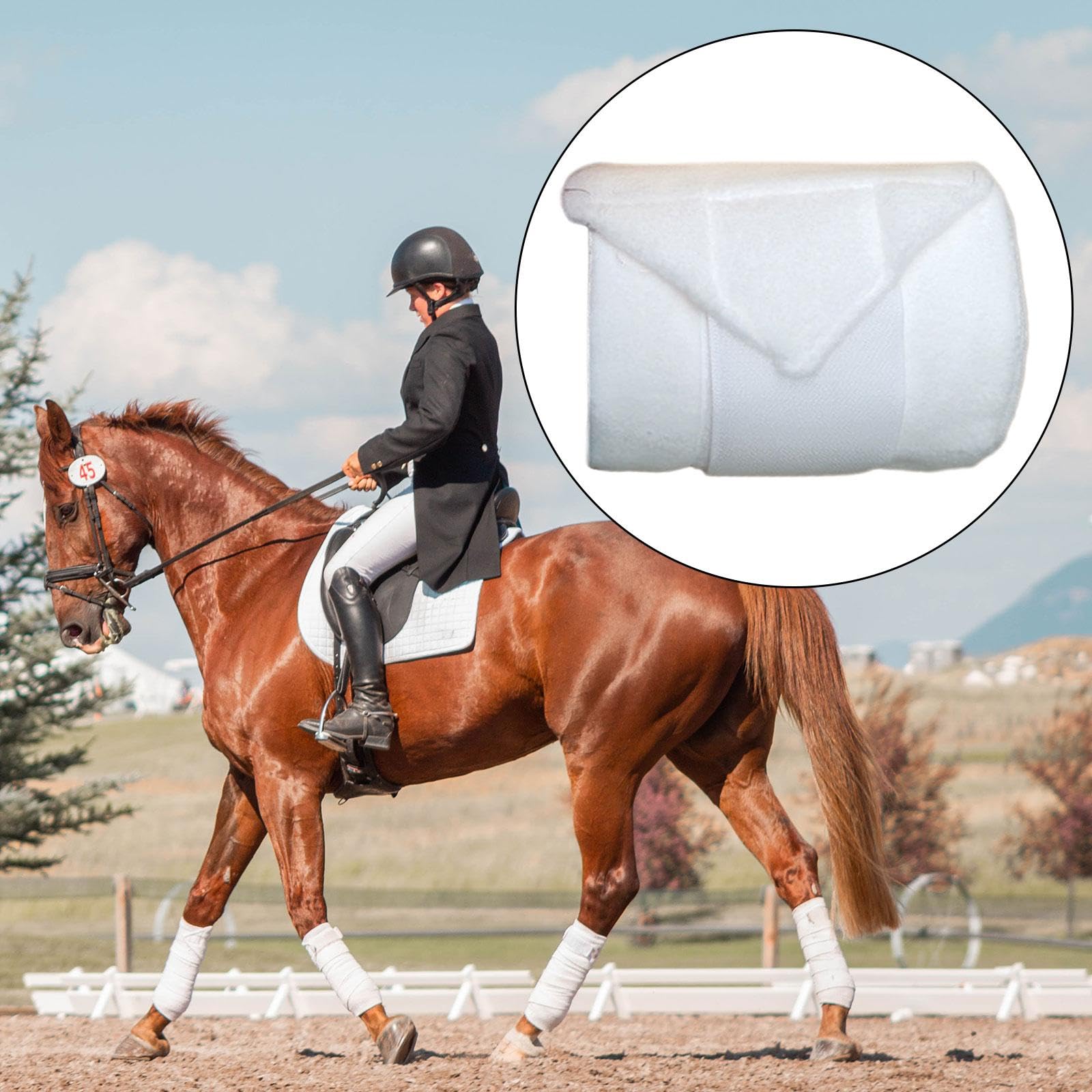 Set Di 4 Fasce Per Gambe Cavallo In Pile – Morbide, Con Velcro Sicuro – Colori Disponibili: Rosa, Blu, Nero, Rosso, Blu Navy, Bianco (scegli Il Colore: Rosa)