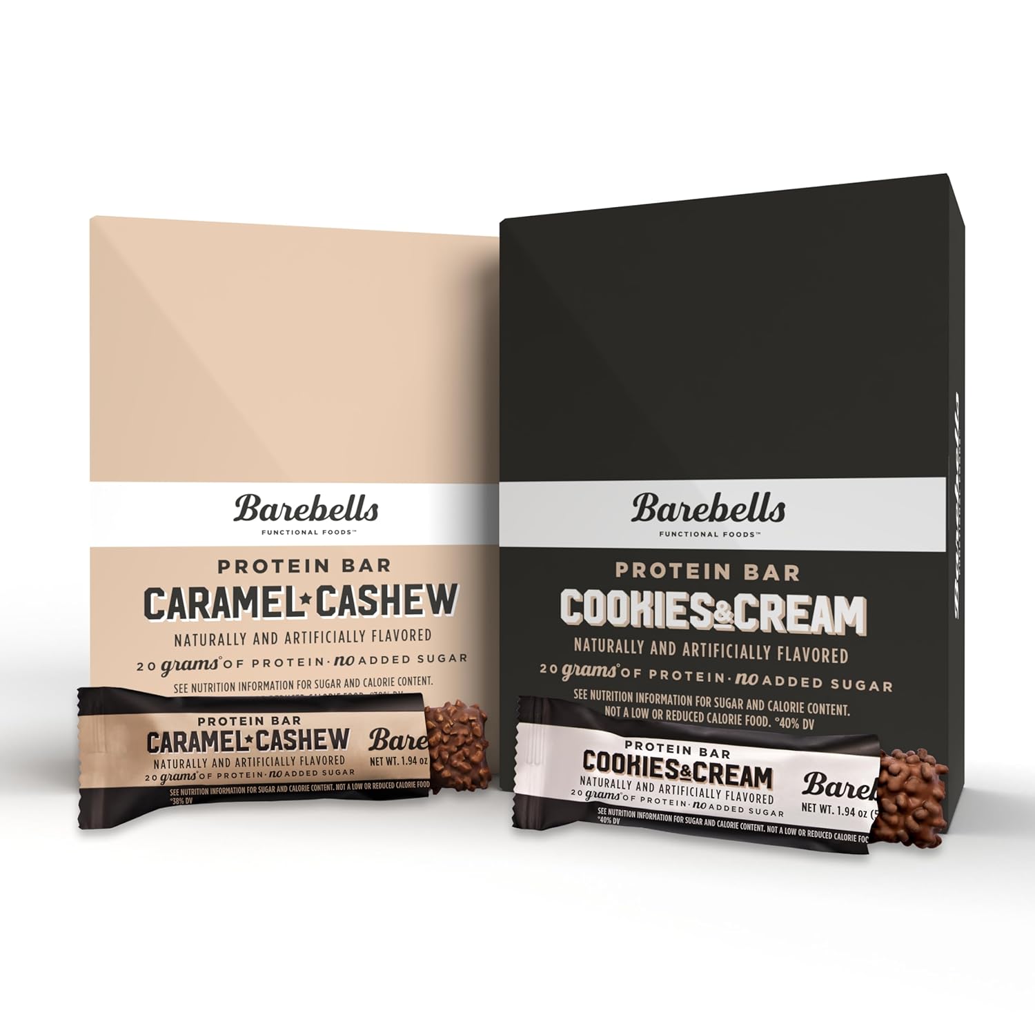 Barebells Caramel Cashew and Cookies & Cream 24 Pack