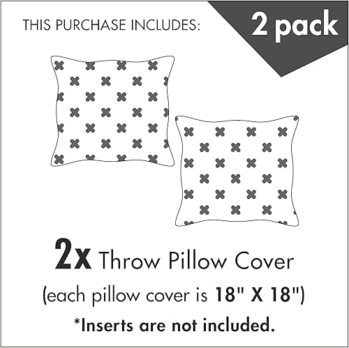 Miniatura 6 de Ambesonne Juego de 2 fundas de cojín a rayas, líneas verticales, coloridas bandas retro, efectos de daño, pantalla desgastada, funda de almohada