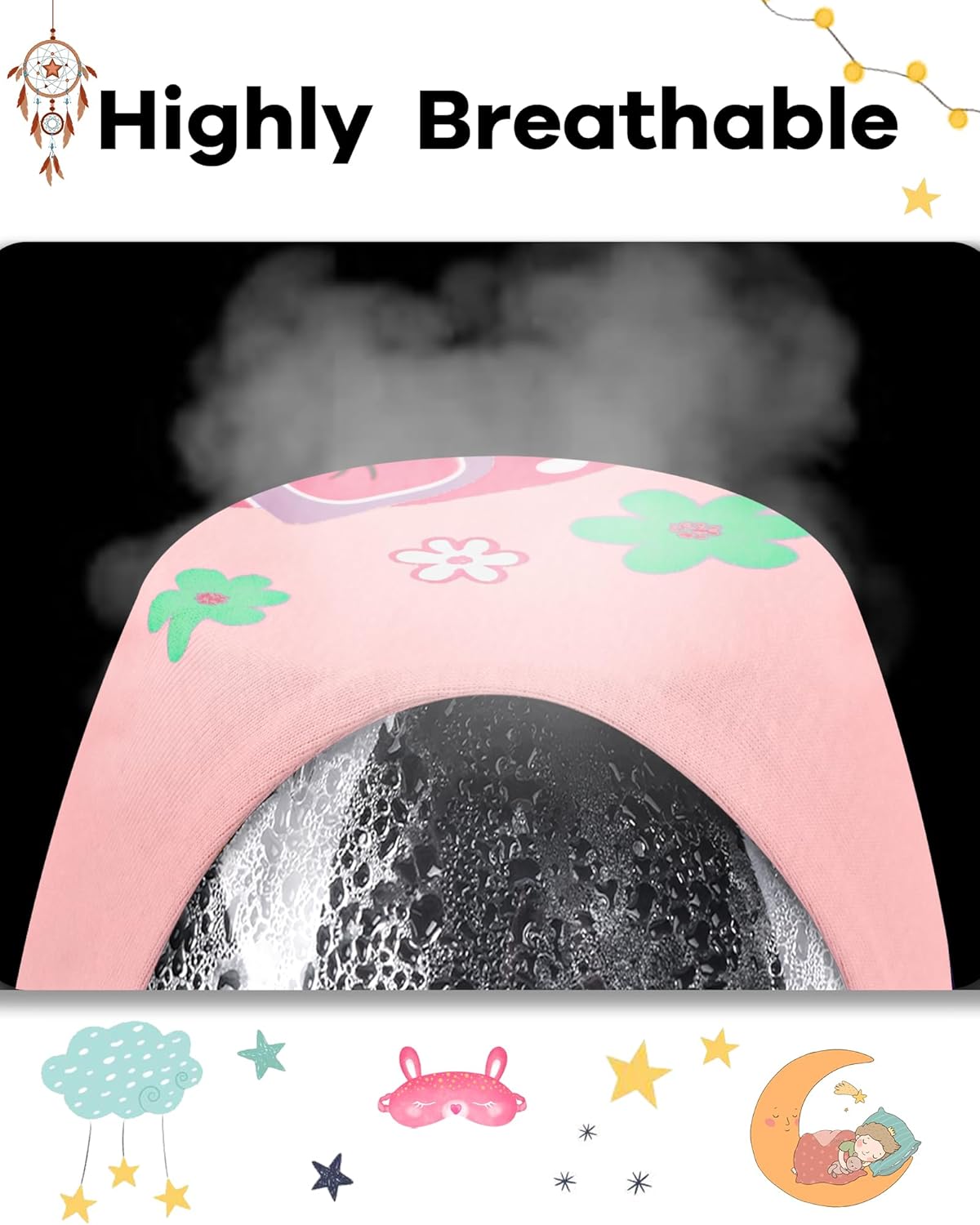 DAUGHTER QUEEN Girls Summer Pajamas Set 4 Pieces 100% Cotton Sleepwear Size 18 Months-12 Years - Image 6