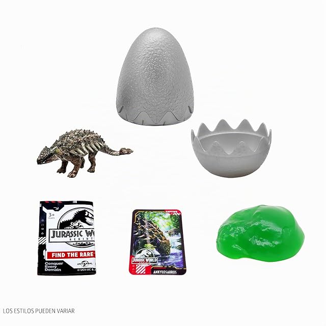 Foto 2 de 6 de Jurassic World CAPTIVZ Rebirth - Huevo Sorpresa con Slime y Figura Dinosaurio