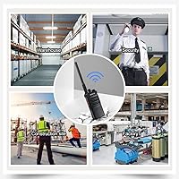 Vista 12 de Retevis Radio RT86 de 2 vías de largo alcance, radio profesional Walkie Talkies con micrófono, radios bidireccionales resistentes, alta potencia