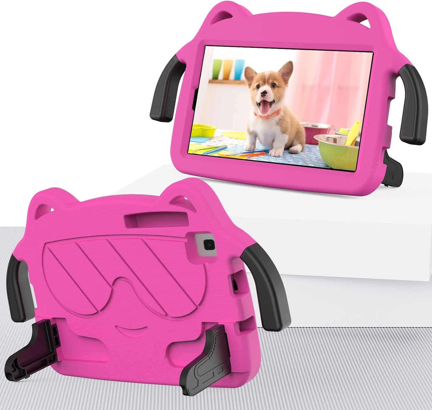 Cute Case for Huawei MediaPad M3 Lite 8.0 Inch, Lightweight Shockproof Drop Proof Cover with Handle/Kickstand/Shoulder Strap for Kids
