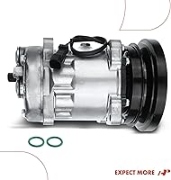 Vista 9 de A-Premium Compresor de A/C con embrague compatible con retroexcavadora, Challenger, cargador tipo pista, tractor tipo rueda