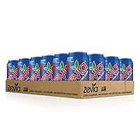 Vista 3 de Zevia Soda sin calorías, cereza cola, refresco endulzado naturalmente, (24) latas de 12 onzas soda carbonatada con sabor a cereza cola y bebida