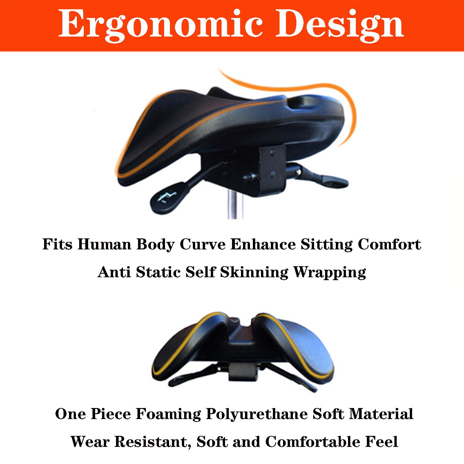 SFKLYU Asiento Hidráulico Ajustable, Silla Dibujo Giratoria de 360°, Taburete con Ruedas, Silla Escritorio Multiusos para salón de Tatuajes, Spa, Clínica Médica y Dental,52~70CM