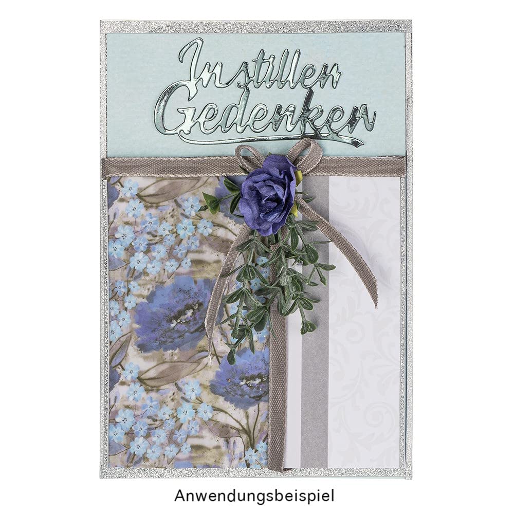Set Di 3 Fustelle Metalliche Per Scrapbooking – Scritte Di Condoglianze, Da 3,2 Cm A 8,3 Cm, Acciaio, Per Biglietti E Decorazioni Fai Da Te - 6