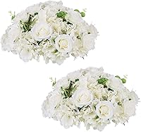 Vista 18 de NUPTIO Esferas de Flores para Centros de Mesa de Boda - 10 Piezas de 15.7 Pulgadas de Diámetro, Arreglo de Bolas de Flores Artificiales, Centros