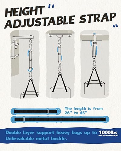 Miniatura 3 de Saco de boxeo para niños, piel sintética y correa de altura ajustable, juego de bolsas de boxeo para niños de 3 a 8 años, ideal para boxeo, artes