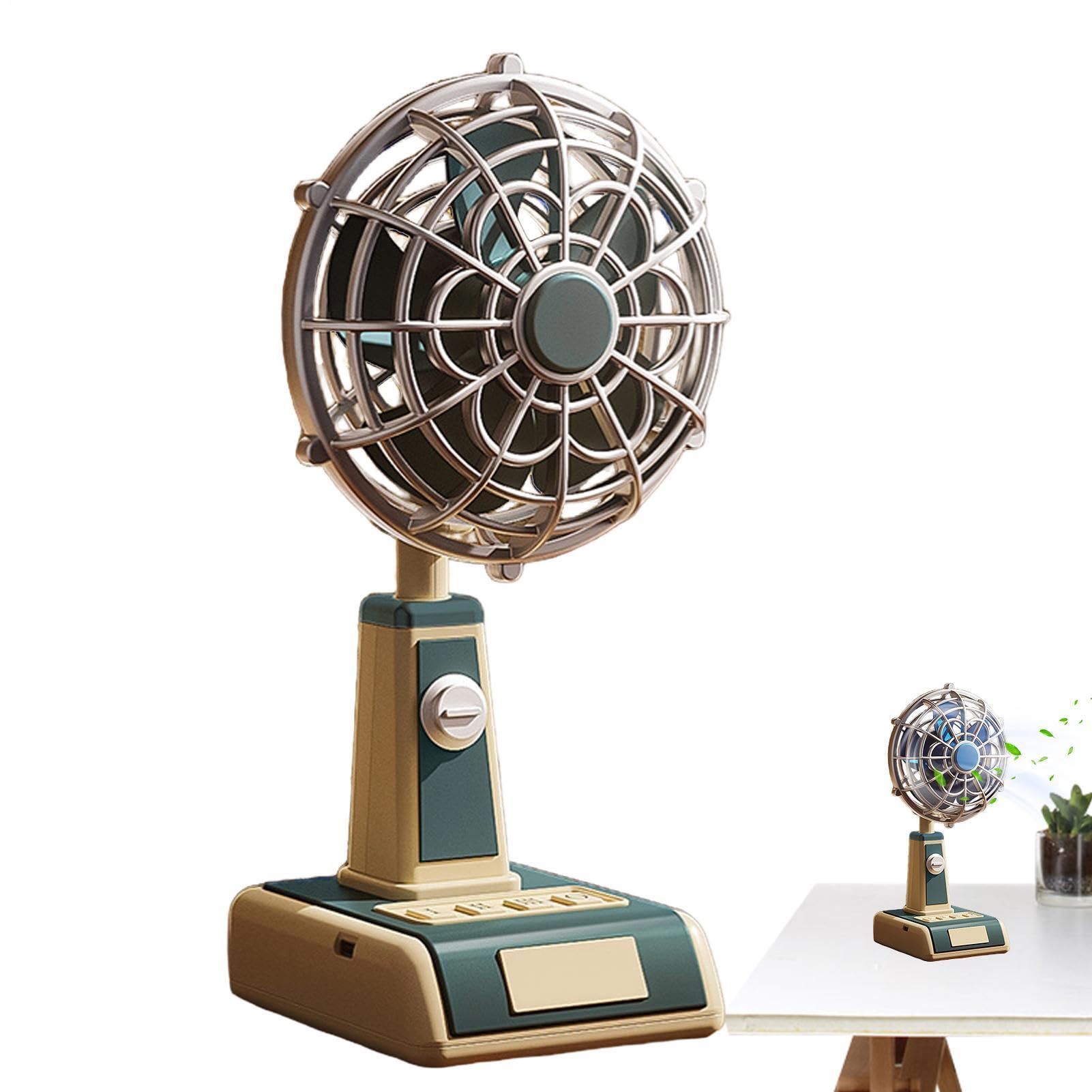 Ventilateur de bureau USB rechargeable pour chevet et table