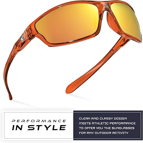Miniatura 135 de Nitrogen - Gafas de sol deportivas polarizadas envolventes para hombre y mujer, UV400, para conducir, pescar, correr, andar en bicicleta, gafas