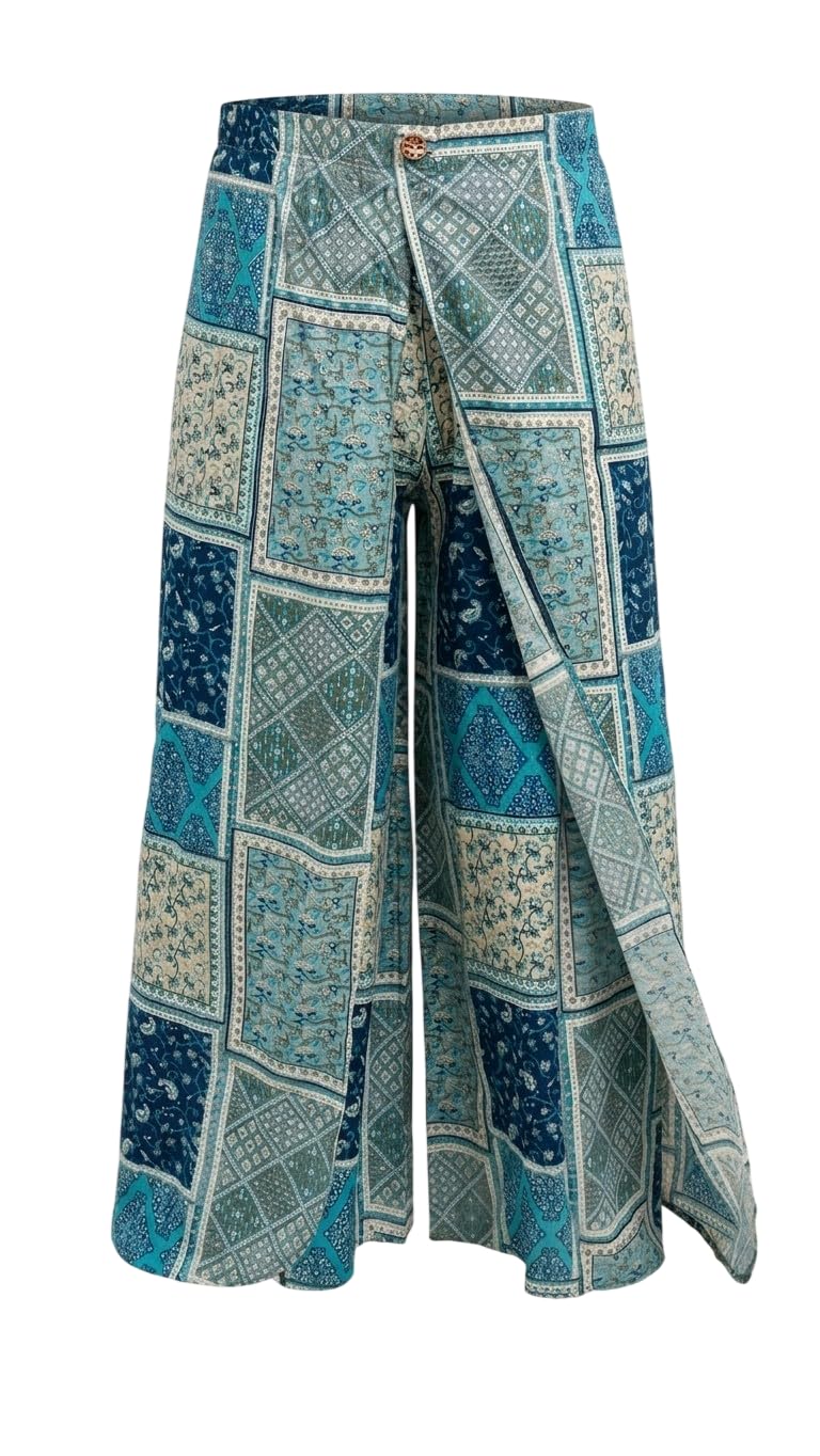 so studio Women Printed Open Rayon Palazzo Pants | Lightweight and Breathable Wide Leg Trousers Comfortable Casual Lounge Wear Flares for Women and Girls-picture-36