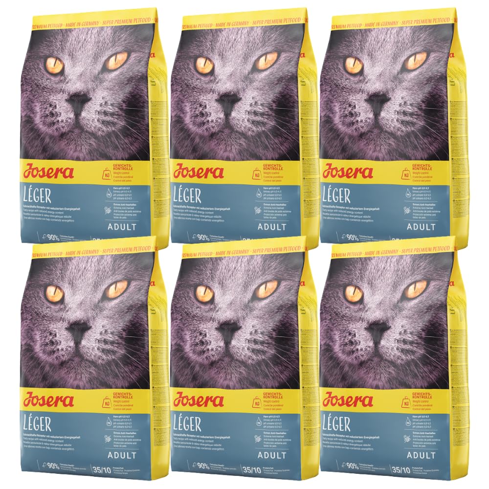 Josera Leger sucha karma dla kota stworzona dla kotów o obniżonej aktywności i po zabiegach kastracji i sterylizacji 6x2 kg
