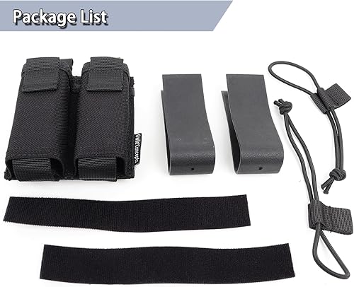 Miniatura 7 de Funda doble para pistola de 0.354 in  Funda para revista Gwild Concepts Glock MOLLE Mag con inserto Mag