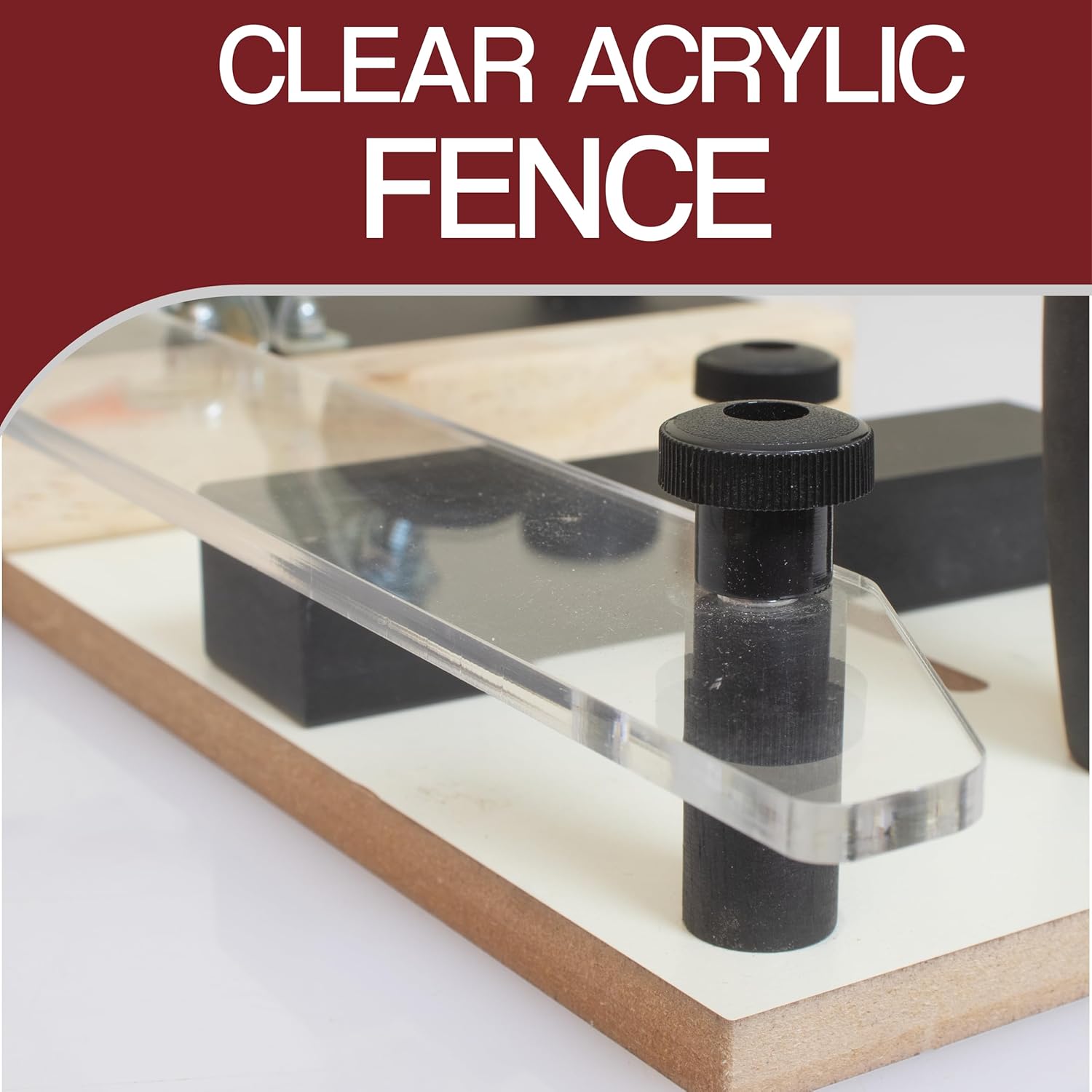 Fulton PRO Rail Guide Coping Sled for Router Table, Precise Clean Joints, Cabinet Doors, Drawer Fronts, Prevent End Grain Blowout, Coping Jig For Router