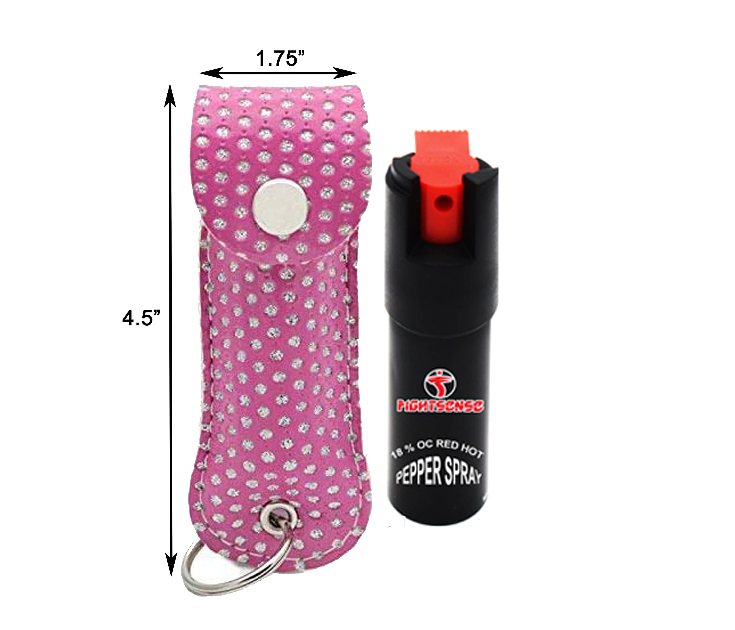 FIGHTSENSE Mini Stun Gun & Pepper Spray Combo Pack for Self Defense