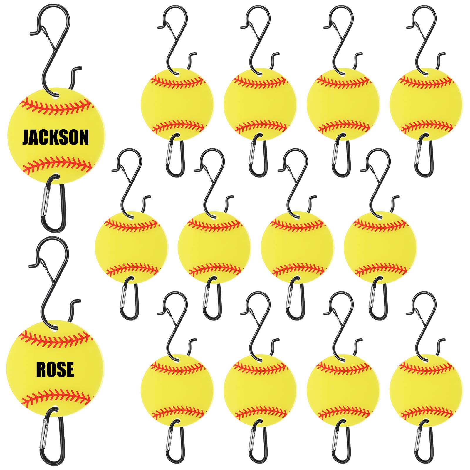 Softball Fence Hooks - Baseball Bag Clips -1
