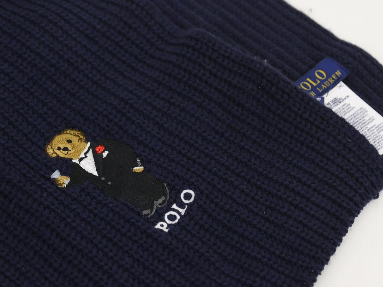 polo ralph lauren ベア　リブニット　マフラー Polo ベア リブニット マフラー | ラルフ ローレン公式