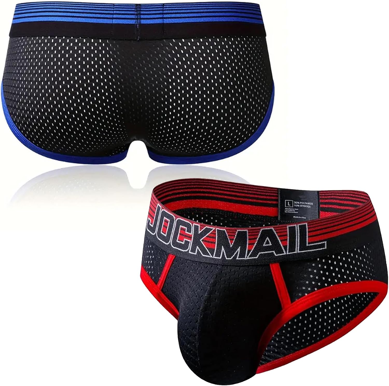 JOCKMAIL Men's Underwear Briefs Men's Sexy Underwear Breathable Mesh Briefs Soft Bulge Pouch Underwear