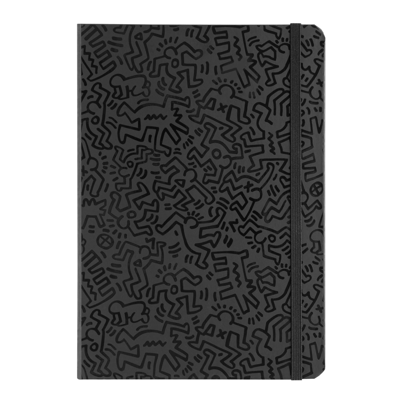 Grupo Erik A5 Notebook Hardback - Keith Haring Gifts | Blank Journal Note Book, Plain Notebook A5 Sketchbook | Graffiti Art Gifts, Keith Haring Merchandise