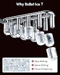 EUHOMY Countertop Ice Maker Machine with Handle, 26lbs Per Day, 9 Ice Cubes Ready in 6 Mins, Auto-Cleaning Portable Ice Maker with Basket and Scoop, for Home/Kitchen/Camping/RV (Red)