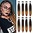 8 Pack Ombre Braiding Hair Pre Stretched - 26 100G/Pack Premium Pre Stretched Braiding Hair Extensions, Professional Itch Free Hot Water Setting Perm Yaki Texture Prestretched Hair(1B27)