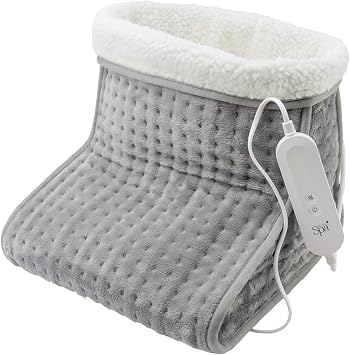 Cosy Grey Foot Warmer, Electric Heating for Cold Feet, 4 Temperature Settings by SENSIO HOME