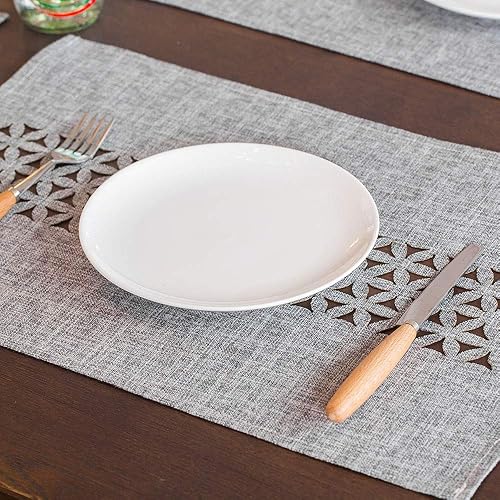 Miniatura 2 de ARTABLE Manteles individuales rectangulares de tela Home Gary, paquete de 4 manteles individuales lavables para pícnics, interiores y exteriores,