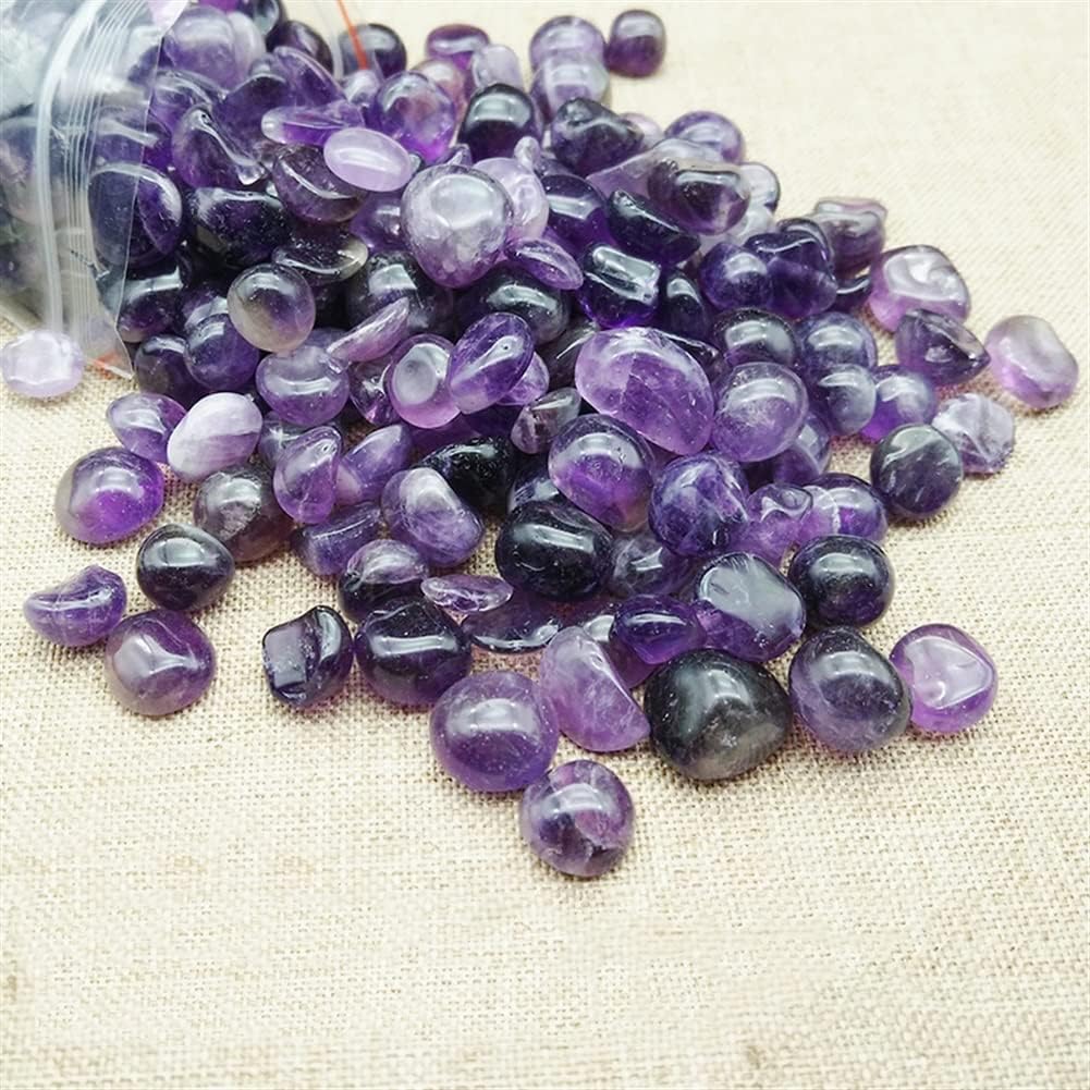 Meditation Home Decor, 100g Natural Amethyst Stone Amethystine Gravel Rock Crystal Quartz Polished Stone Mineral Specimen Fish Tank Garden Decoration Gifts,Natural Crystal