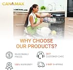 Canamax Premium W10872845 Dishwasher Pump Filter Cup Assembly - Exact Fit for Whirlpool & Kenmore Dishwashers - Replaces 8579307, W10056425, W10056426, W10142911
