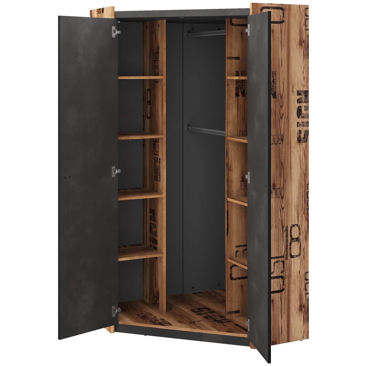 Orientalischer grosser Schrank Kleiderschrank Aswa 180cm hoch
